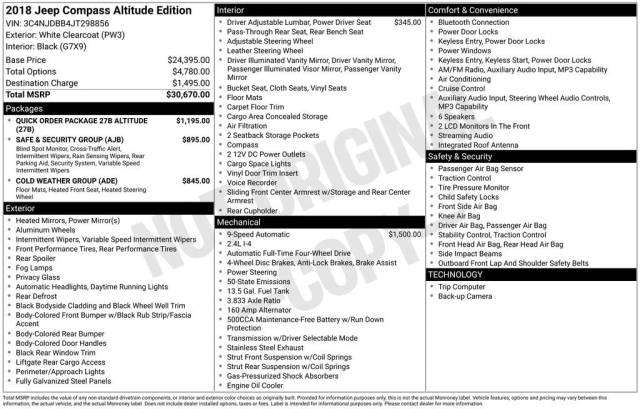 2018 Jeep Compass Altitude 4WD photo