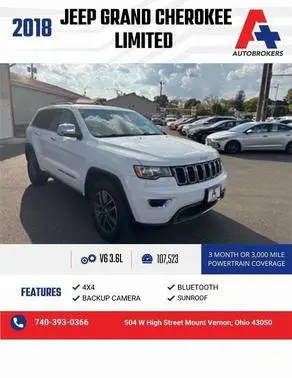 2018 Jeep Grand Cherokee Limited 4WD photo