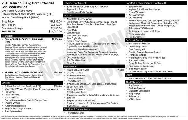 2018 Ram 1500 Big Horn 4WD photo