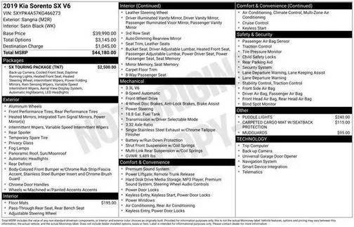 2019 Kia Sorento SX V6 FWD photo