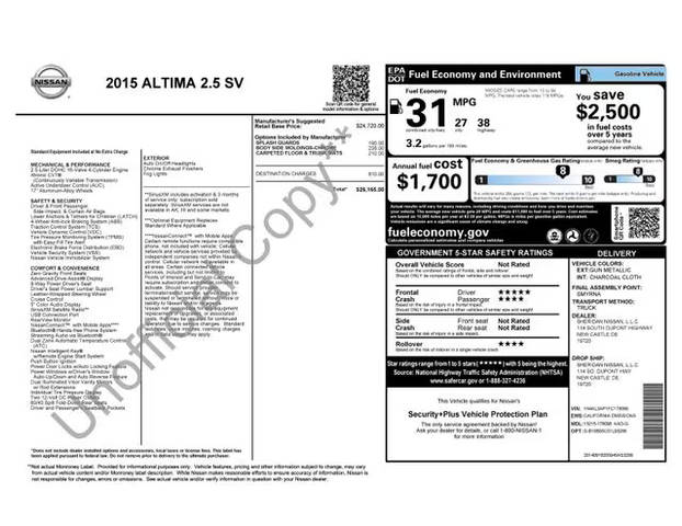 2015 Nissan Altima 2.5 SV FWD photo