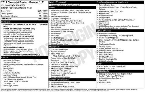2019 Chevrolet Equinox Premier FWD photo