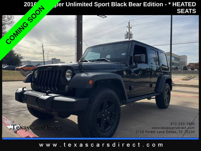 2016 Jeep Wrangler Unlimited Black Bear 4WD photo