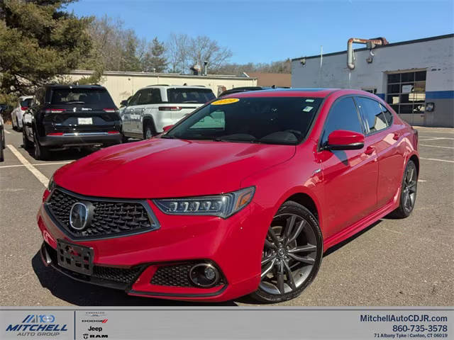 2019 Acura TLX w/A-Spec Pkg Red Leather AWD photo