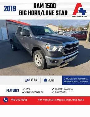 2019 Ram 1500 Big Horn/Lone Star 4WD photo