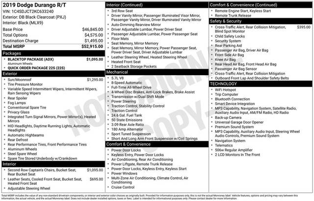 2019 Dodge Durango R/T AWD photo