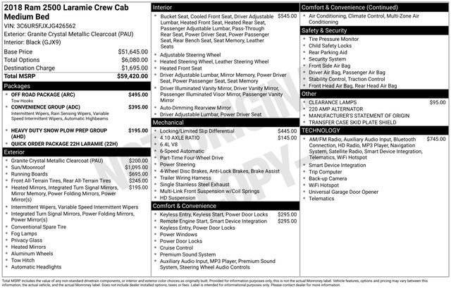 2018 Ram 2500 Laramie 4WD photo