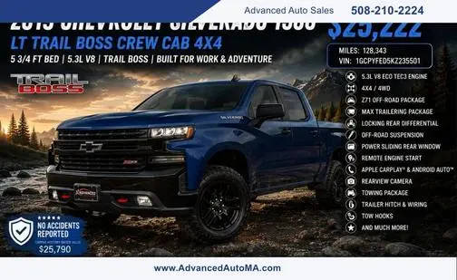 2019 Chevrolet Silverado 1500 LT Trail Boss 4WD photo