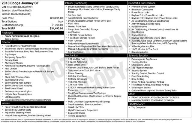 2018 Dodge Journey GT FWD photo