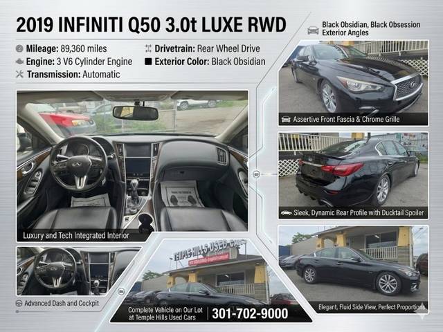 2019 Infiniti Q50 3.0t LUXE RWD photo