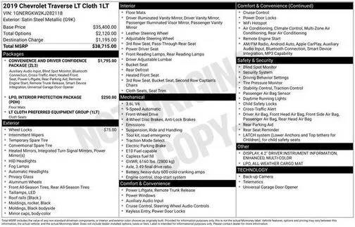 2019 Chevrolet Traverse LT Cloth FWD photo