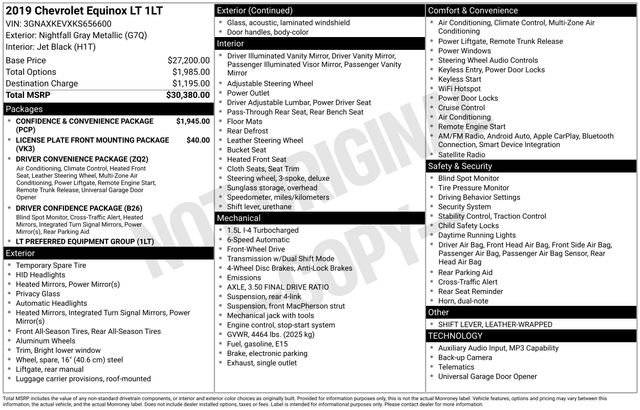 2019 Chevrolet Equinox LT FWD photo