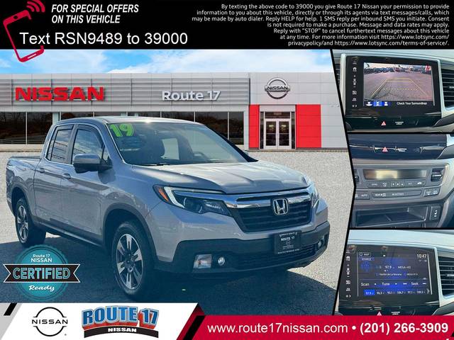 2019 Honda Ridgeline RTL-T AWD photo