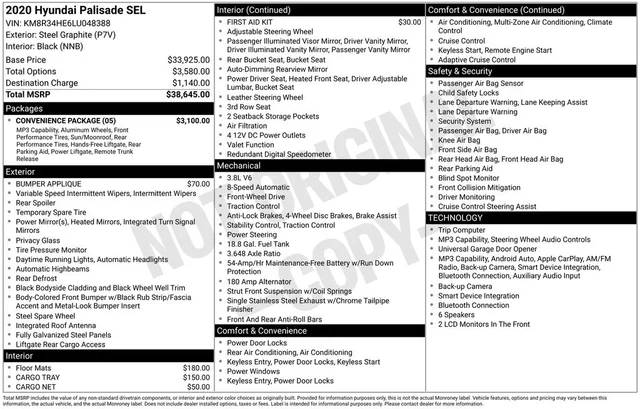 2020 Hyundai Palisade SEL FWD photo