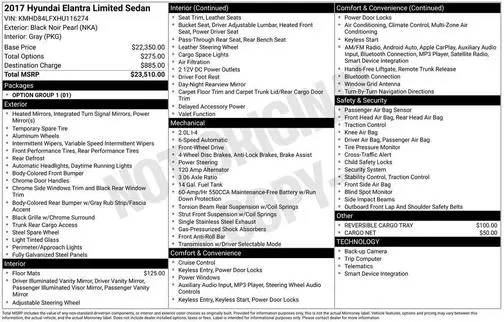2017 Hyundai Elantra Limited FWD photo