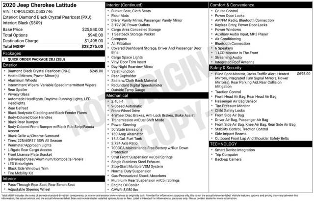 2020 Jeep Cherokee Latitude FWD photo