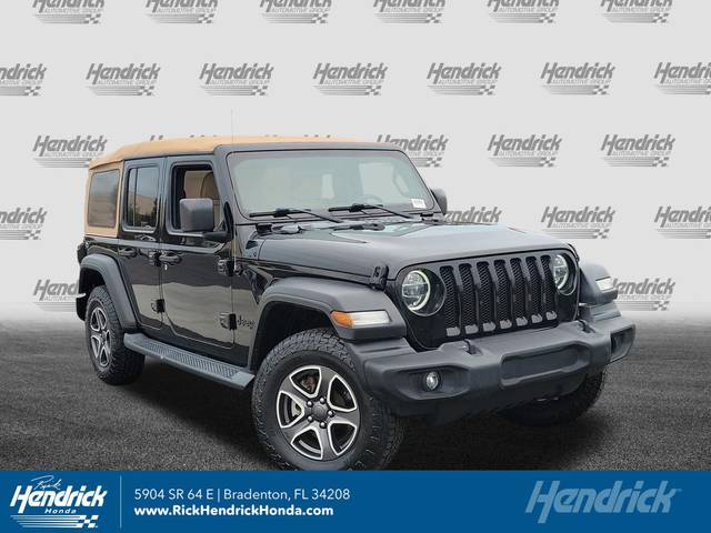 2020 Jeep Wrangler Unlimited Black and Tan 4WD photo
