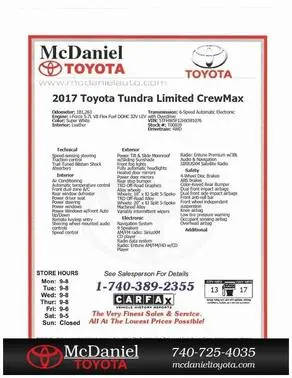 2017 Toyota Tundra Limited 4WD photo
