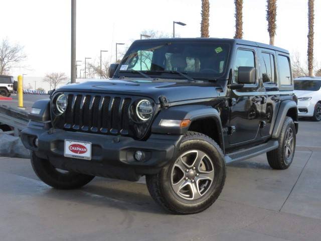 2020 Jeep Wrangler Unlimited Black and Tan 4WD photo