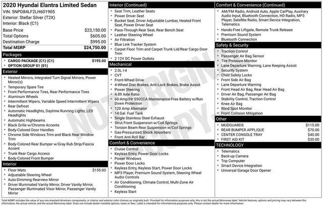 2020 Hyundai Elantra Limited FWD photo