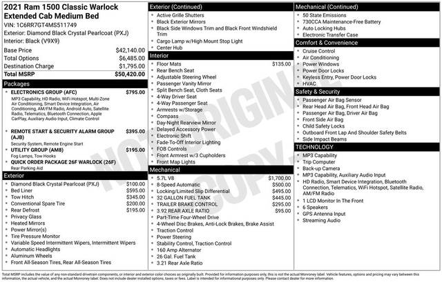 2021 Ram 1500 Warlock 4WD photo