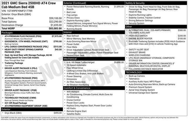 2021 GMC Sierra 2500HD AT4 4WD photo