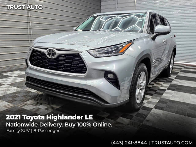 2021 Toyota Highlander LE FWD photo