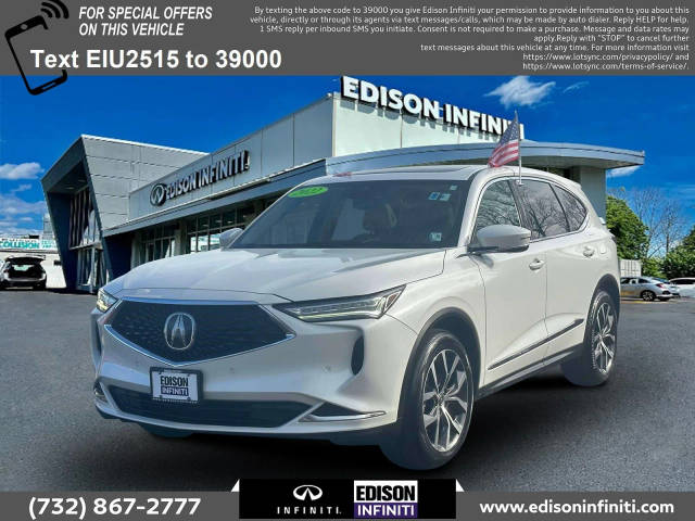 2022 Acura MDX w/Technology Package AWD photo