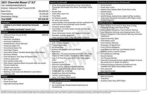 2021 Chevrolet Blazer LT AWD photo