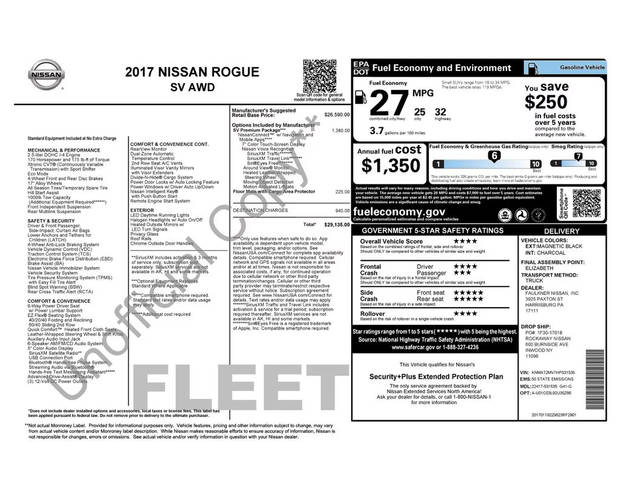 2017 Nissan Rogue SV AWD photo