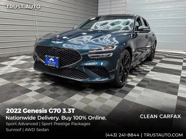2022 Genesis G70 3.3T AWD photo