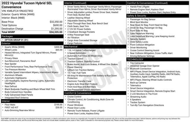2022 Hyundai Tucson SEL Convenience AWD photo