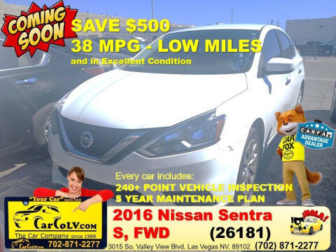 2016 Nissan Sentra S FWD photo