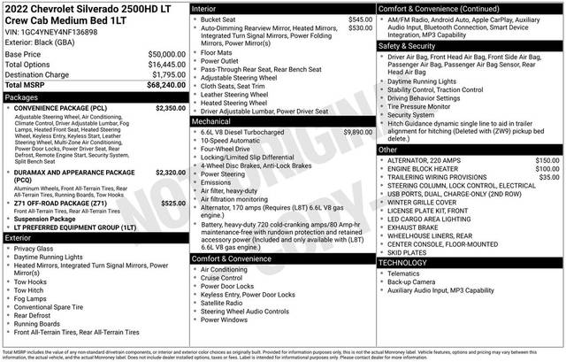2022 Chevrolet Silverado 2500HD LT 4WD photo