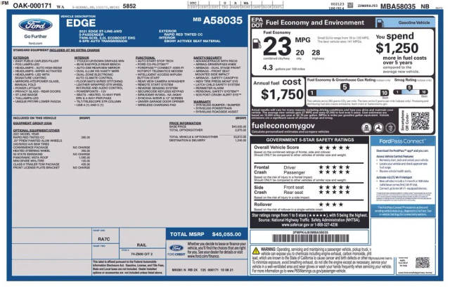 2021 Ford Edge ST-Line AWD photo