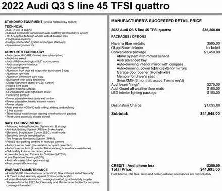 2022 Audi Q3 S line Premium AWD photo