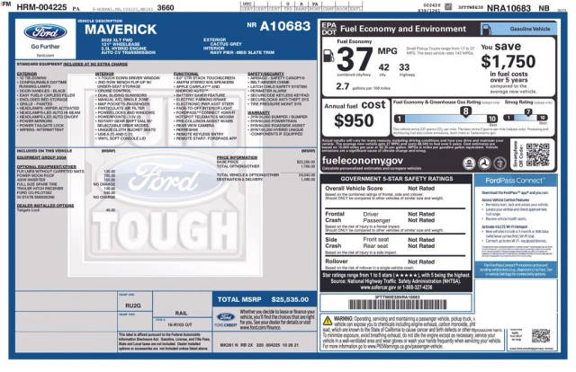 2022 Ford Maverick XLT FWD photo