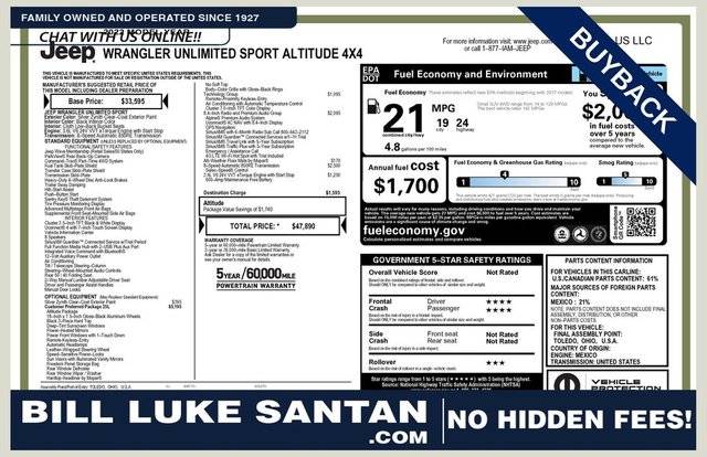 2022 Jeep Wrangler Unlimited Unlimited Sport Altitude 4WD photo