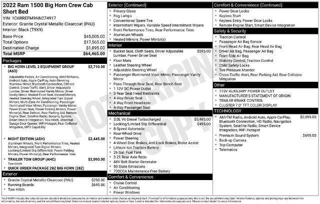 2022 Ram 1500 Big Horn RWD photo