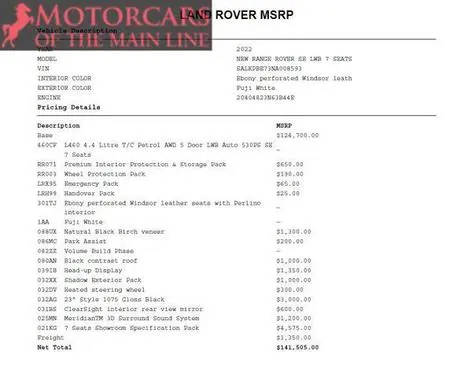 2022 Land Rover Range Rover SE AWD photo