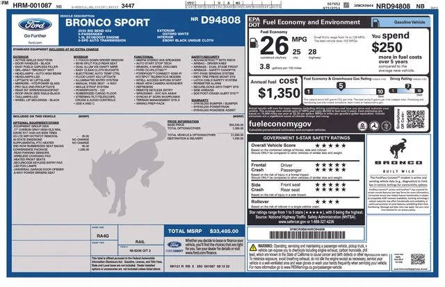 2022 Ford Bronco Sport Big Bend 4WD photo