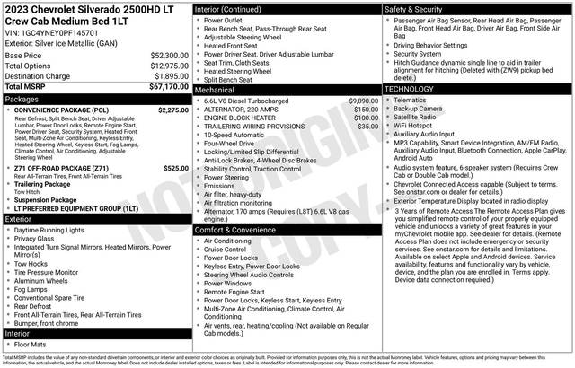 2023 Chevrolet Silverado 2500HD LT 4WD photo