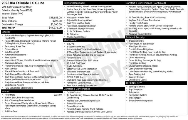 2023 Kia Telluride EX X-Line AWD photo