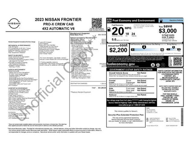 2023 Nissan Frontier PRO-X RWD photo