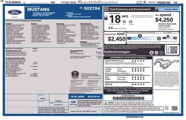 2023 Ford Mustang Mach 1 RWD photo