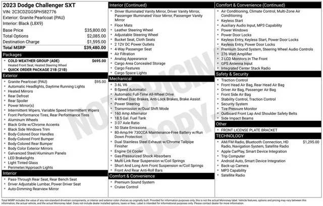 2023 Dodge Challenger SXT AWD photo