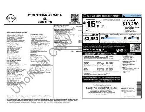 2023 Nissan Armada SL 4WD photo