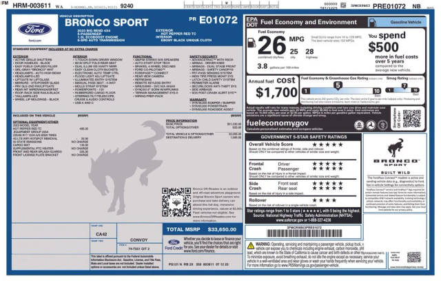 2023 Ford Bronco Sport Big Bend 4WD photo