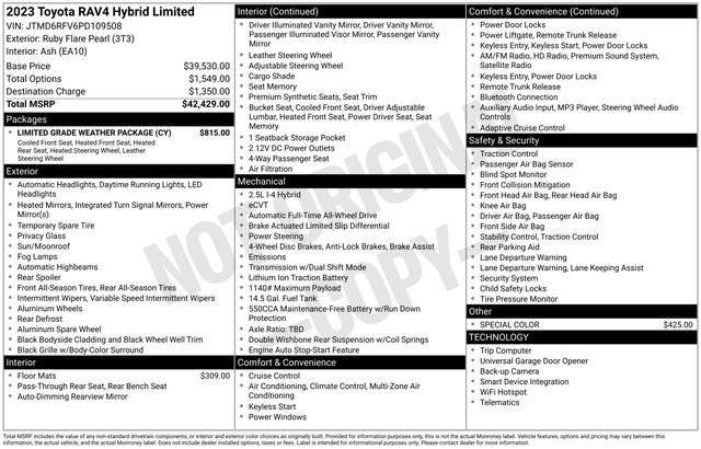 2023 Toyota RAV4 Hybrid Limited AWD photo