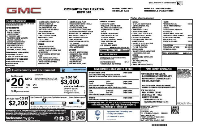 2023 GMC Canyon 2WD Elevation RWD photo